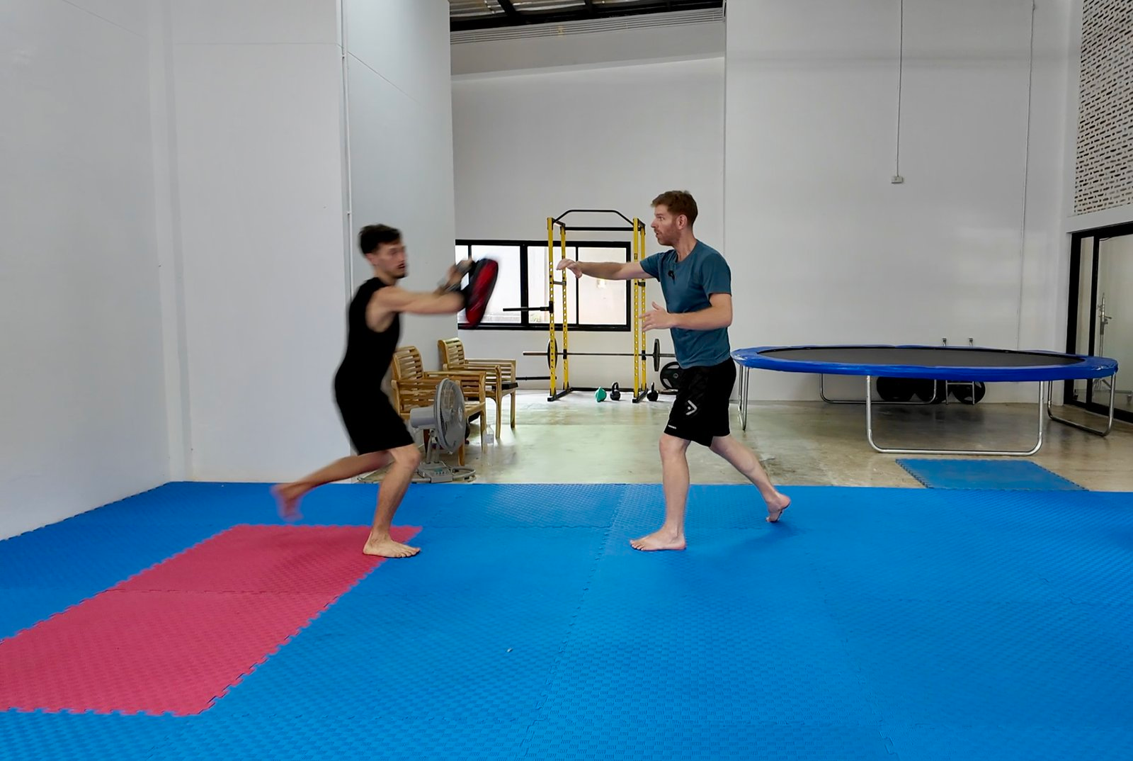 Pad work in training